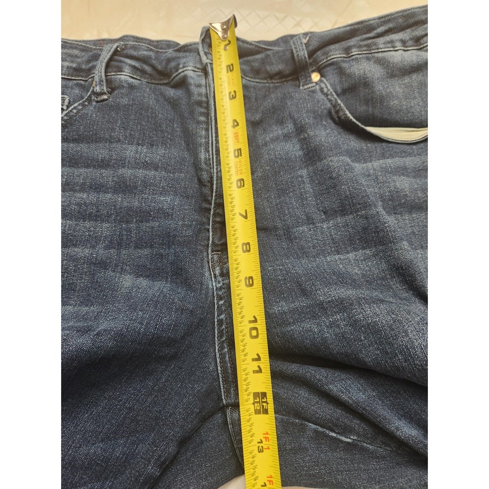 Judy Blue Jeans Womens 22W Blue Straight Leg High Rise Stretch Dark Wash Denim - Picture 8 of 13